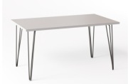 Stół ze srebrnymi nogami 120x80