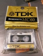 Kaseta dyktafon TDK MC60 mikrokaseta NOWA