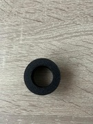 Rozeta maskująca ø20 do płyt 18mm czarna z kołnierzem 5mm Maskownica otworu