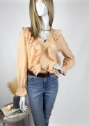 Bluzka Gallery XL 42 100% bawełny ruffle vibes soft glam plus size falbanki