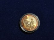 Wykopki skrzyniowe- Włochy - SCUDO, 6 Lirów  moneta w opakowaniu.