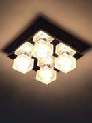 Lampa sufitowa kwadratowa kolorowa led