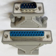 Adapter przejściówka DB25 - DE9, RS232, COM