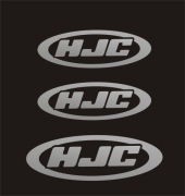 HJC srebrne naklejki na kask motocyklowy - Producent Naklejek