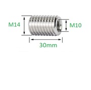 Tulejka gwintowana, redukcja M14 DO M10 X30mm INOX