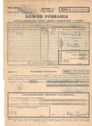 Dowód pobrania z 1939 rok.