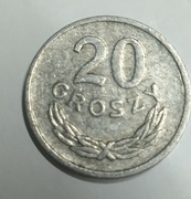 Moneta 20 groszy  1973 rok b.z nie czyszczona 