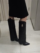 Czarne kowbojki Nina Basco Medium Boots Azzura Black rozmiar 38