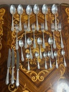 Stare sztućce WSW d  Fraget Warszawa 25 sztuk,stan b-bdb