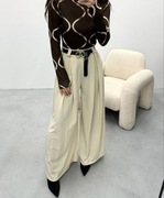 Spodnie szwedy beżowe kremowe (L)