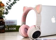 Słuchawki ledowe kotek 