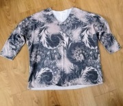 Bluzka damska r.48 rękaw 3/4