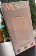 Nowy zafoliowany powerbank Wesdar S656 5000 mAh + kabel USB-C
