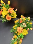 Komplet nagrobny  -kompozyca wiosenno -wielkanocnya