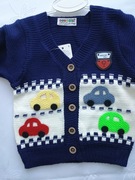 Sweterek chłopięcy Autka 0-1 lata 