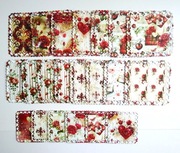 SERWETKI KORONKI SCRAPBOOKING ZESTAW 2 RÓŻANE SERCA.