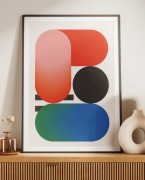 Plakat nowoczesny, minimalistyczny B1, bez ramy.