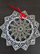 Hand made szydełkowa serwetka ażurowa gwiazda