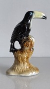 Vintage Tukan Figurka Ceramiczna Brazylia Lata 60/70