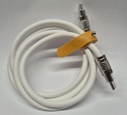 Kabel USB C do C 1m, biały, sylikonowy, miękki, nowy