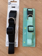 obroże dla psów: czarna i niebieska