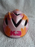 kask K3 na rower dziewczynki roz.M obwód głowy max 53cm regulowany