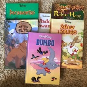 6 książek Disneya - zestaw Dumbo, Pocahontas, Żółw i Zając i in.
