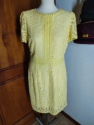 Żółta koronkowa sukienka OASIS M nowa z metk