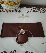 Woreczek opaska na oczy z łuska gryki/siemię lniane 