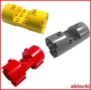LEGO 30360 CYLINDER silnik 3x6x2 2/3 czerwony c. szary/OLD żółty - 1 szt
