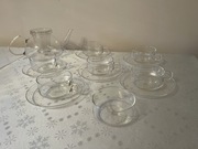 Jenaer Glas Saale Germany – kolekcjonerski zestaw do herbaty 6 osób