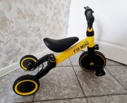 Rowerek Trike Fix Mini biegowy trójkołowy 3w1 z pedałami żółty