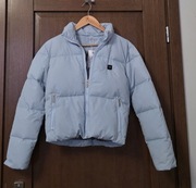 Krótka kurtka puchowa premium, puch kaczy, ogrzewanie USB, nowa
