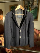 Kardigan marynarka sweter męski Aeronautica r. 48 S M granatowy rozpinany