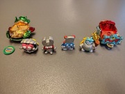 Super zings zestaw srebrne figurki złote pojazdy