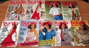 Burda Moden 1981 zestaw 8 numerów + wykroje Vintage Moda szycie krawiectwo