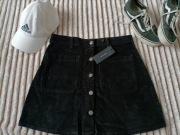 Spódniczka Vero moda czarna z guzikami 