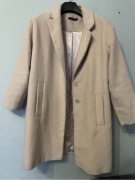 Płaszcz S/M pudrowy róż