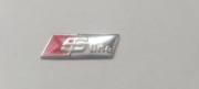 Naklejka Znaczek AUDI SLINE Emblemat Kierownicę Kluczyk logo 27mm x 9mm