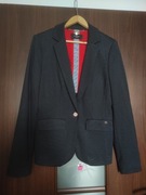 Monnari granatowy żakiet marynarka w kropeczki 36