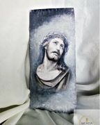 Handmade Decoupage Franciszek z Asyżu Ikona