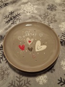 KOMPLET 4 TALERZY OBIADOWYCH SERCE WALENTYNKI HOME&YOU