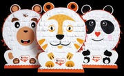 Kinder PINIATA panda tygrys miś z naklejkami 