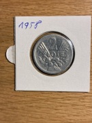 Moneta 2 zlote jagoda 1958