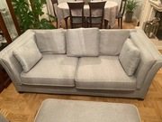 ZESTAW DO SALONU KANPA/SOFA FOTELE PUF