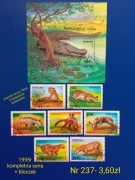 Znaczki fauna:237: zwierzęta, ssaki- Tanzania 1995r 