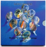 FINLANDIA  2002  ZESTAW 1 CENT - 2 EURO  MENNICZE  !!!!!!!!