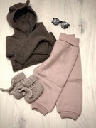 Spodnie Wheat pudrowy róż rozmiar 86 Merino 