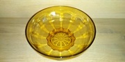 Miska szklana PRL Żółta