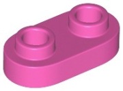 LEGO 35480 Dark Pink, Plate Round 1x2 płytka 2 SZT